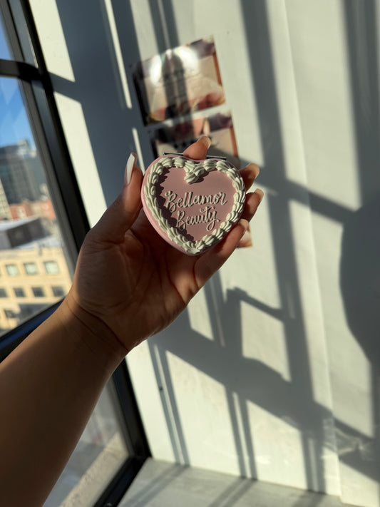 Valentine's Heart Folding Mirror